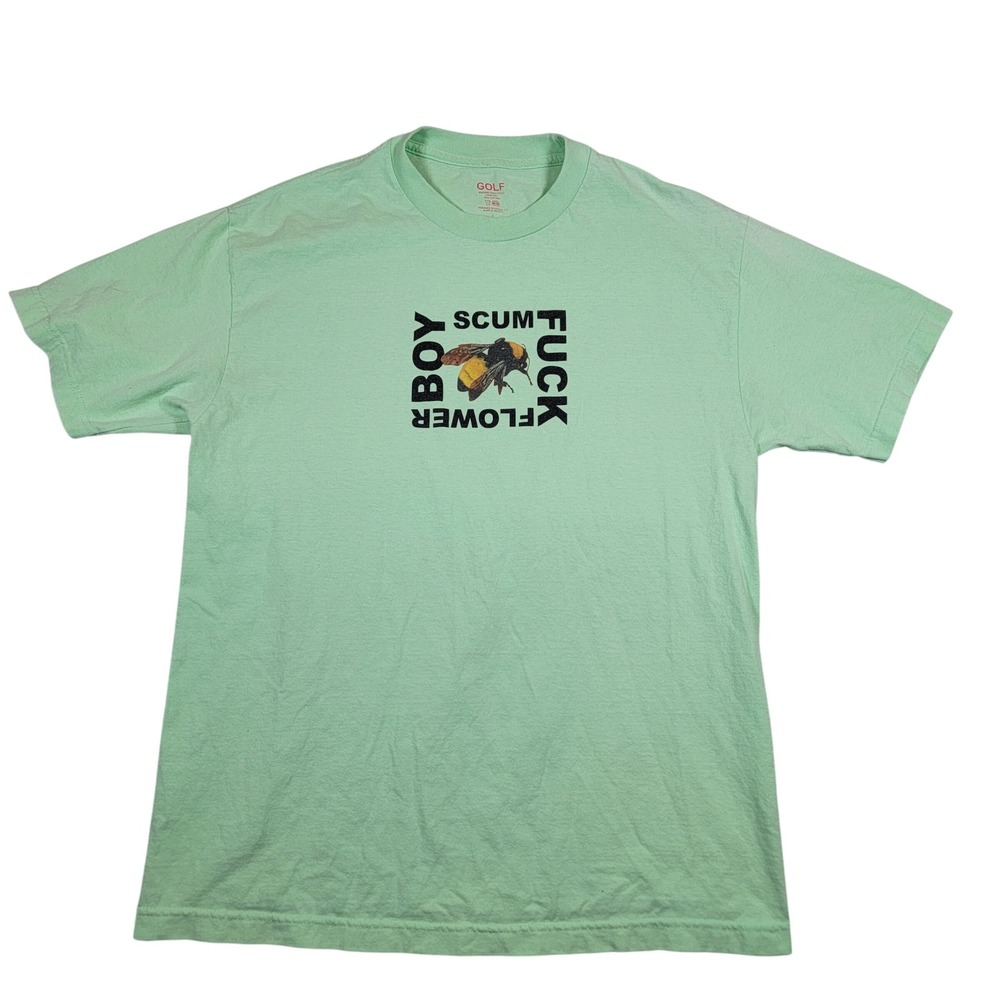 Golf Flower Boy Tyler The Creator Album Promo T-Shirt Men Sz Large Green Graphic